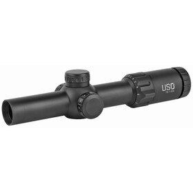 U.S. Optics 1-8x24 TS-8X FFP Rapid Ballistic Reticle Rifle Scope has capped adjustment turrets